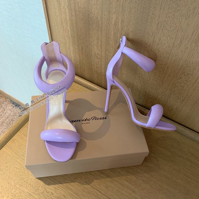 Gianvito Rossi專櫃款一字帶涼鞋 定制羊皮女士拖鞋 dx3599